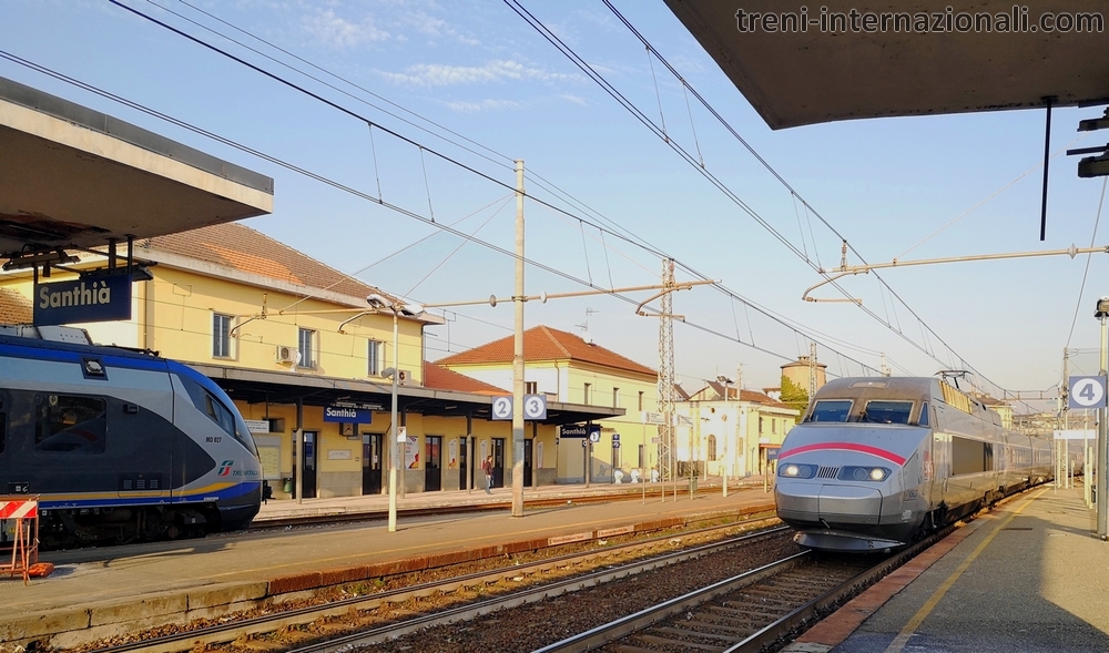 Treno EuroCity TGV Milano - Parigi  a Santhi�