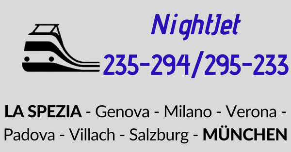 NightJet La Spezia - München