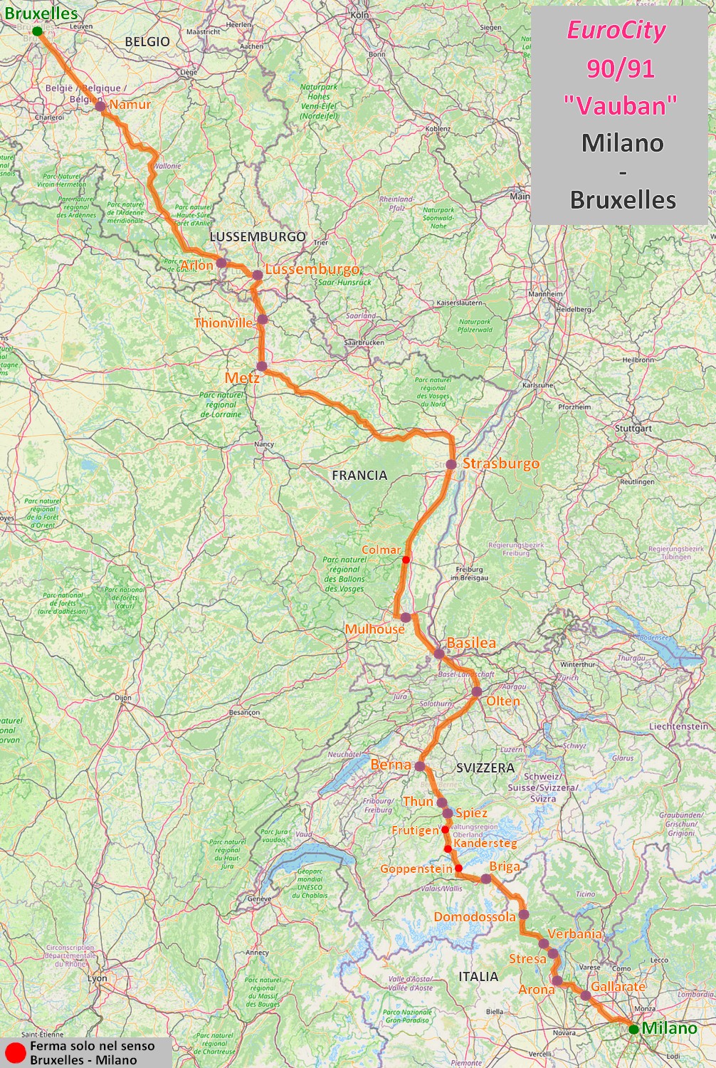 Mappa EuroCity Vauban